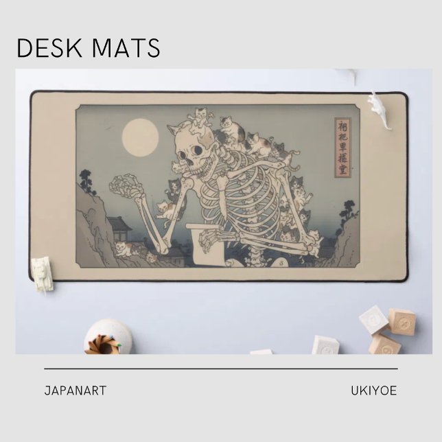 Ukiyo-e Inspired mouse pad– Dramatic JAPAN Desk Mat (Creator Uploaded)