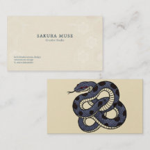 Ukiyo-e Inspired Snake Business Card – Convention 