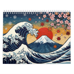 Ukiyo-e Japanese Woodblock Art  Calendar