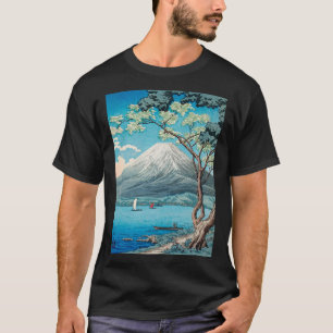 Ukiyo e  Mt Fuji Japanese Painting Print Masterpie T-Shirt