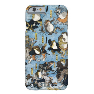 Ukiyo-e print depicting frogs as kabuki actors barely there iPhone 6 case