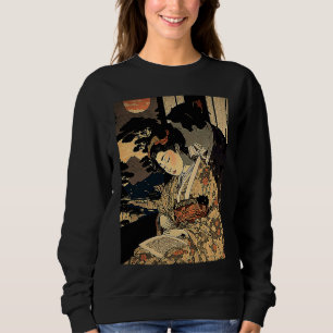 Ukiyo E Retro Japanese Love During Wartime Dark R Sweatshirt