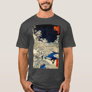 Ukiyoe Ando Hiroshige Yuhi Hill and the Drum Bridg T-Shirt