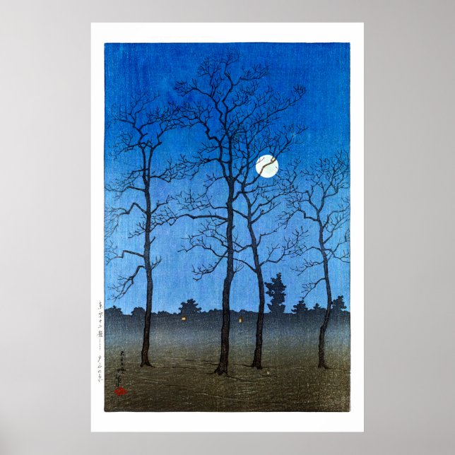 ukiyoe - hasui - C05 - Fields of Toyam -  Poster (Front)