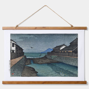 ukiyoe [hasui] C17 Hori River, Obama Hanging Tapestry