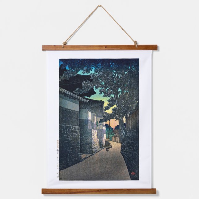 ukiyoe [hasui] C20 Kosho Temple, Himi, Etchu Hanging Tapestry (Front)