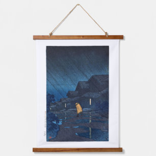 ukiyoe [hasui] C24 Evening Shower, Teradomari Hanging Tapestry