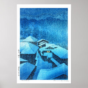 ukiyoe - hasui - m04 - Hataori Hot Spring -  Poster