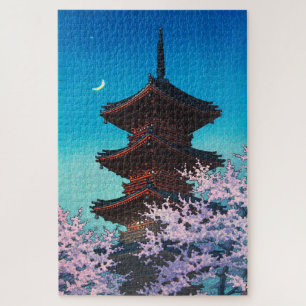 ukiyoe - hasui - m08 - Spring Evening - Jigsaw Puzzle