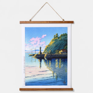ukiyoe hasui n11 Morning at Mihogaseki in Izumo Hanging Tapestry