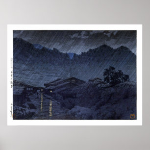 ukiyoe hasui n25 Suhara, Kiso Poster