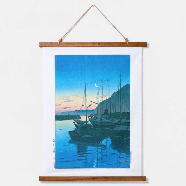 ukiyoe - hasui - No.16 Morning in Beppu - Hanging Tapestry (Front)