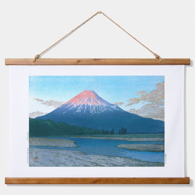 ukiyoe - hasui - No.30 The Fuji River - Hanging Tapestry (Front)