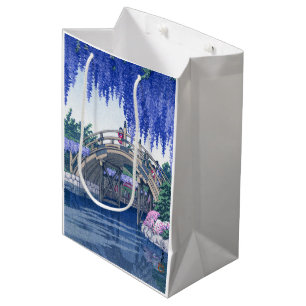 ukiyoe - hasui - No.34 Wisteria at Kameido -   Medium Gift Bag