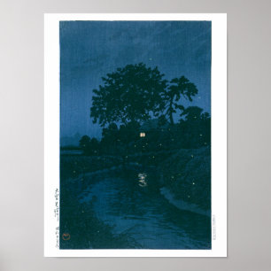 ukiyoe - hasui - No.45 Minuma River at Omiya - Poster