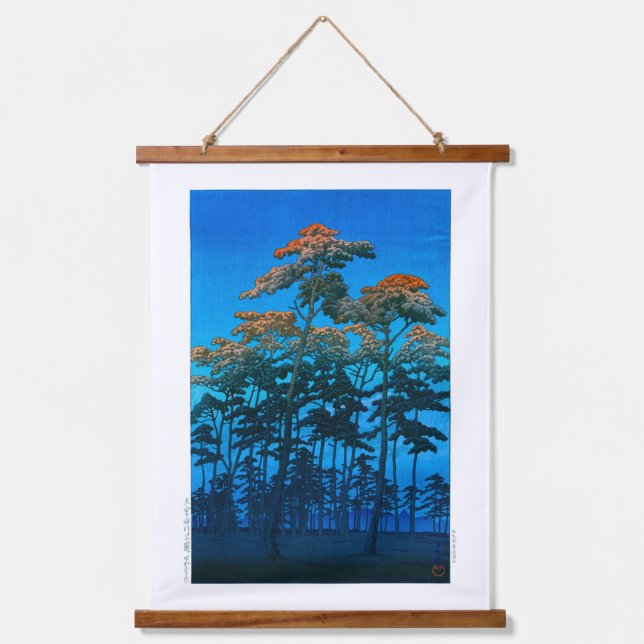 ukiyoe - hasui - No.46 Hikawa Park in Omiya -  Hanging Tapestry (Front)