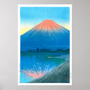ukiyoe - hasui - No.7 Daybreak over Lake Yamana.. Poster
