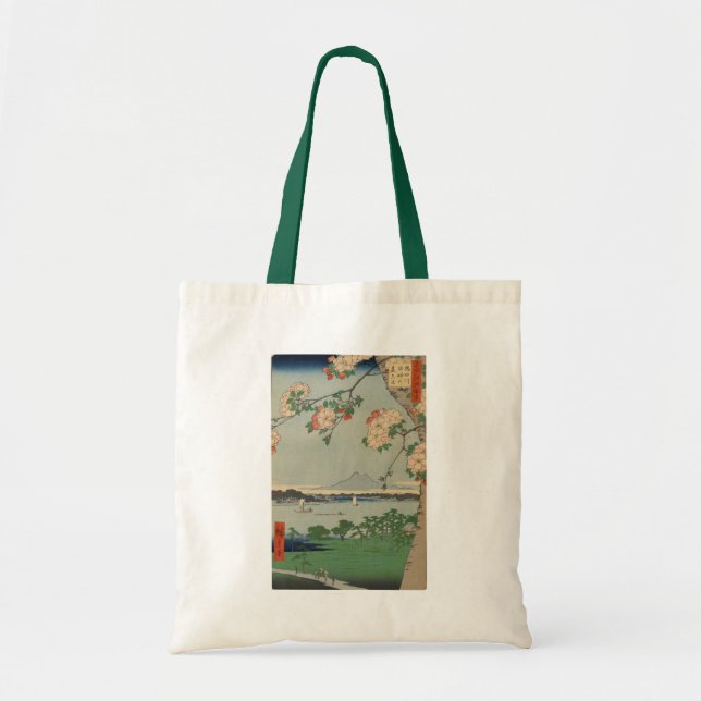 UKIYOE ~HIROSHIGE  名所江戸百景 隅田川水神の森真崎~ TOTE BAG (Front)