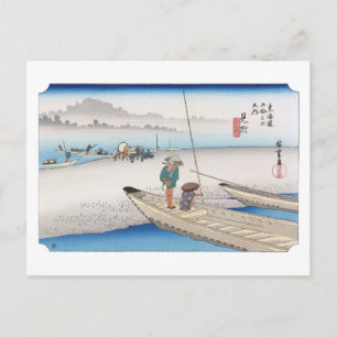 ukiyoe Hiroshige No.28 Mitsuke Postcard