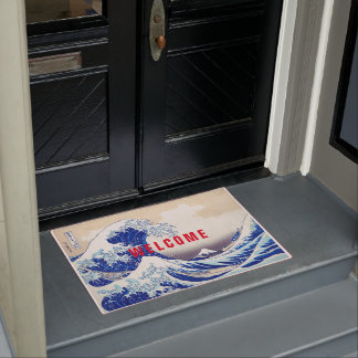 ukiyoe - Hokusai : No.21 Great Wave - Doormat