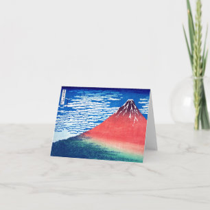 ukiyoe - Hokusai : No.33 Red Fuji - Card