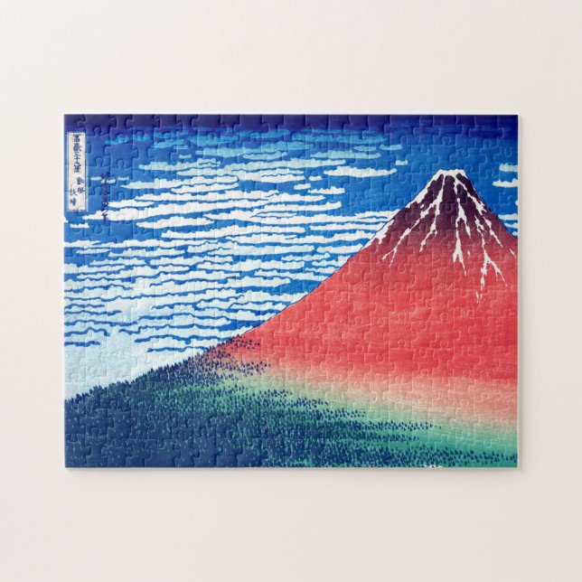ukiyoe - Hokusai : No.33 Red Fuji -  Jigsaw Puzzle (Horizontal)