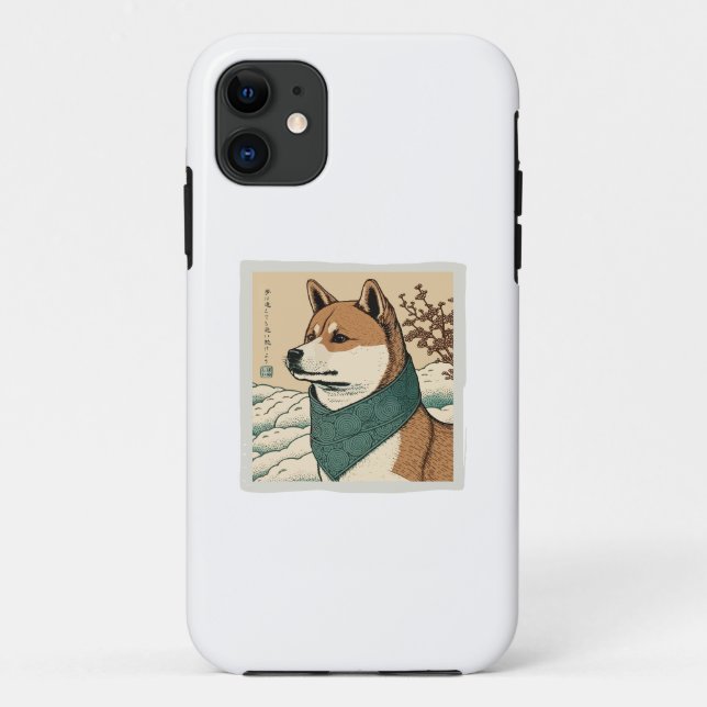 UKIYOE JAPANESE: SHIBA INU Case-Mate iPhone CASE (Back)