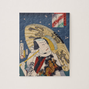 ukiyoe Rien Kyokaku Den Gosho Gorozo Ichikawa Koda Jigsaw Puzzle