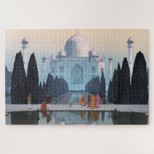 ukiyoe - Yoshida - 03 - Taj Mahal in Morning Mist  Jigsaw Puzzle