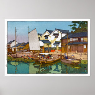 ukiyoe - Yoshida - 05 - Kura in Tomonoura -  Poster