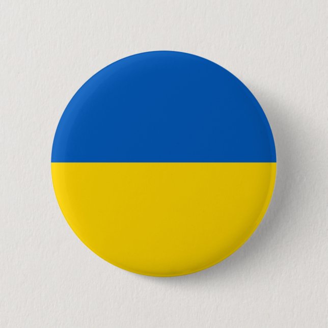 Ukraine 6 Cm Round Badge (Front)