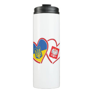 Ukraine-and-Polish-Eagle-Flag Thermal Tumbler