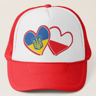 Ukraine-and-Polish-Flag Trucker Hat
