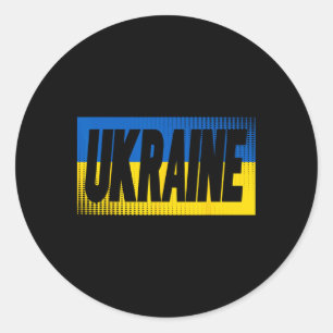 Ukraine Apparel - Cute Ukrainians Design Classic Round Sticker