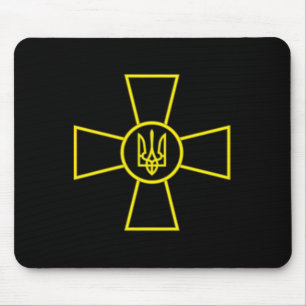 Ukraine Armed Forces Emblem Ukrainian Army Flag (y Mouse Pad