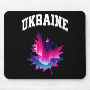 Ukraine Aurora Borealis Northern Lights Vacation S Mouse Pad