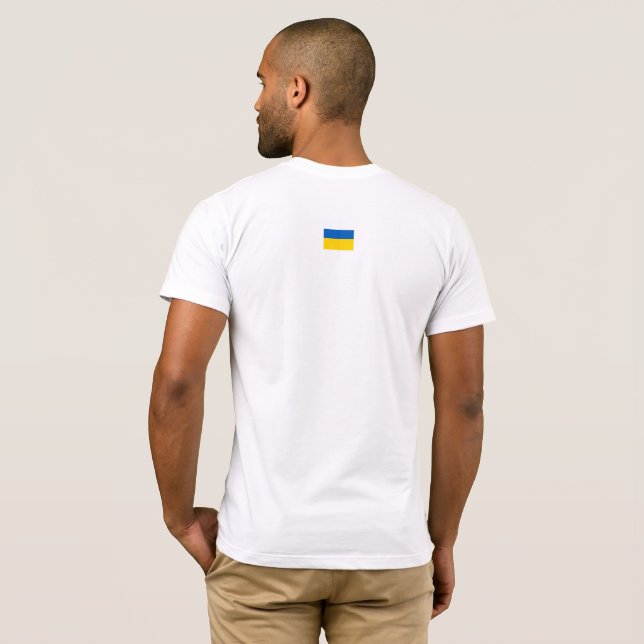 Ukraine Bayraktar T-Shirt White (Back Full)
