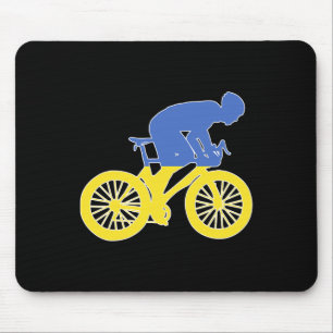 Ukraine Biker Nation Rider World Flags Mouse Pad