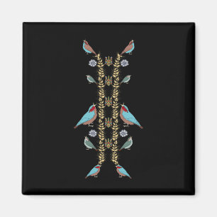 Ukraine Birds And Trysub Tee Retro Floral Ukrainia Magnet