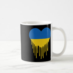 Ukraine Bleeding Heart Support And Stand With Ukra Coffee Mug