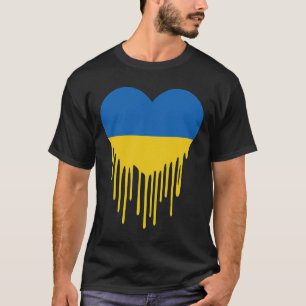 Ukraine Bleeding Heart Support And Stand With Ukra T-Shirt
