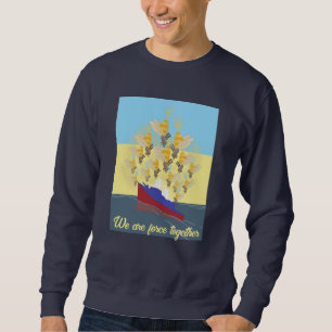 Ukraine "blue yellow" colourful hoodie