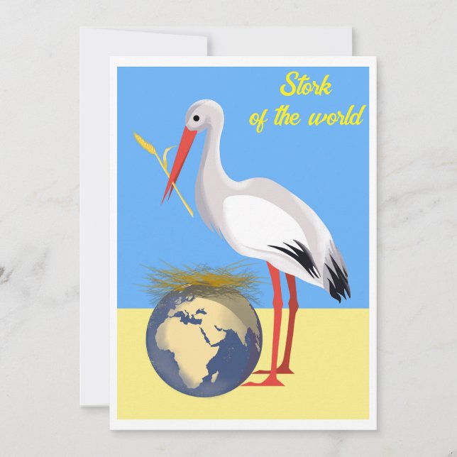 Ukraine "blue yellow" peace  colourful  invitation (Front)