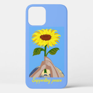 Ukraine "blue yellow" sunflower peace  colourful iPhone 12 case