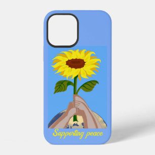 Ukraine "blue yellow" sunflower peace colourful iPhone 12 case