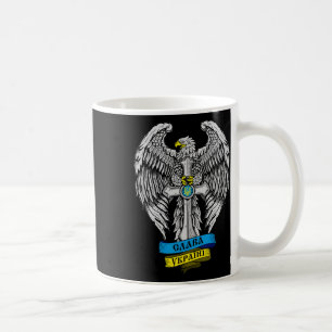 Ukraine Born In - Slava Ukraini Proud Ukrainian Fl Coffee Mug