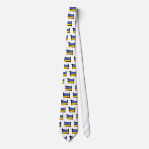 Ukraine Brush Flag Tie