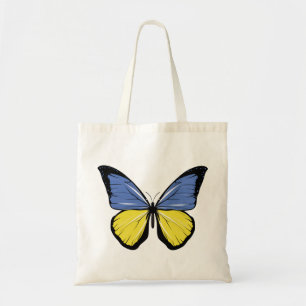 Ukraine Butterfly Flag Tote Bag
