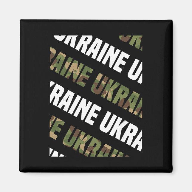 Ukraine Camo Pattern Green Camouflage  Magnet (Front)