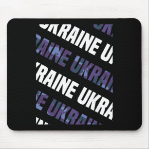 Ukraine Camo Pattern Purple Camouflage Mouse Pad